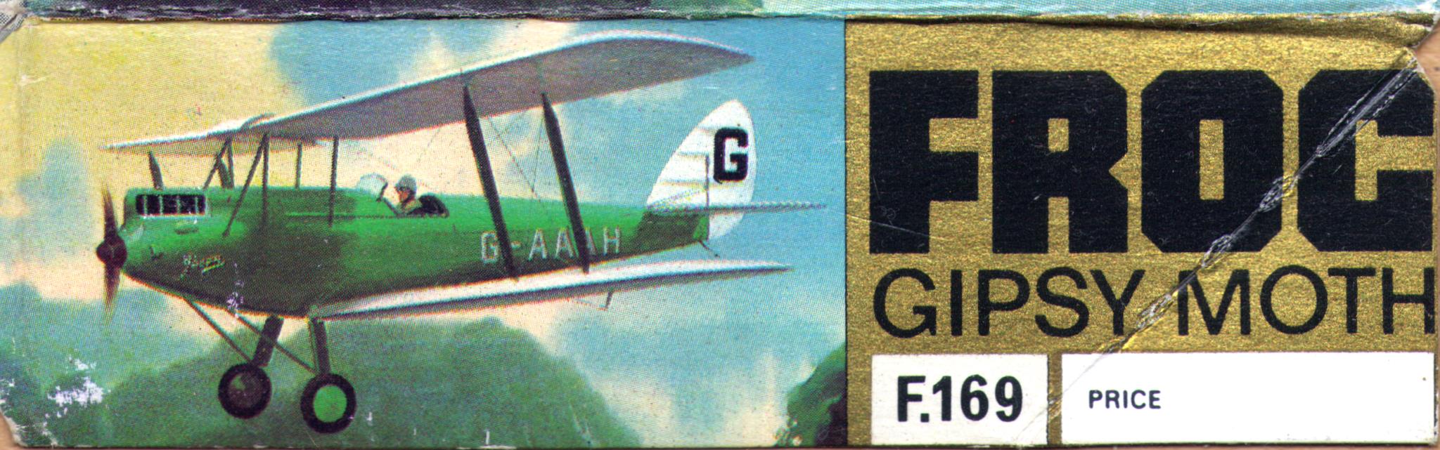  Верх коробки FROG F169 Gipsy Moth